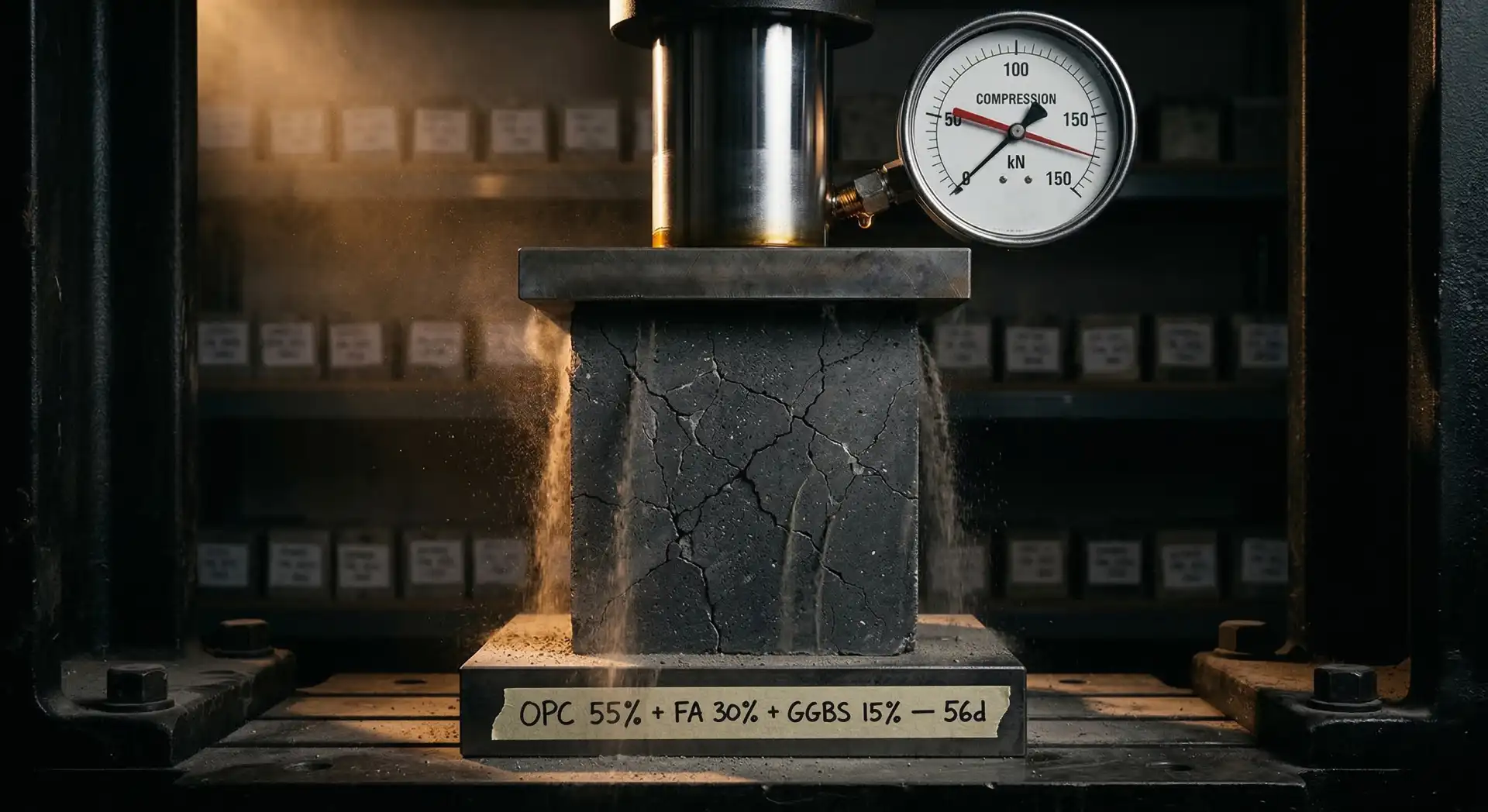 SCM replacement strategy for mass concrete cement optimization in hydroelectric dam construction