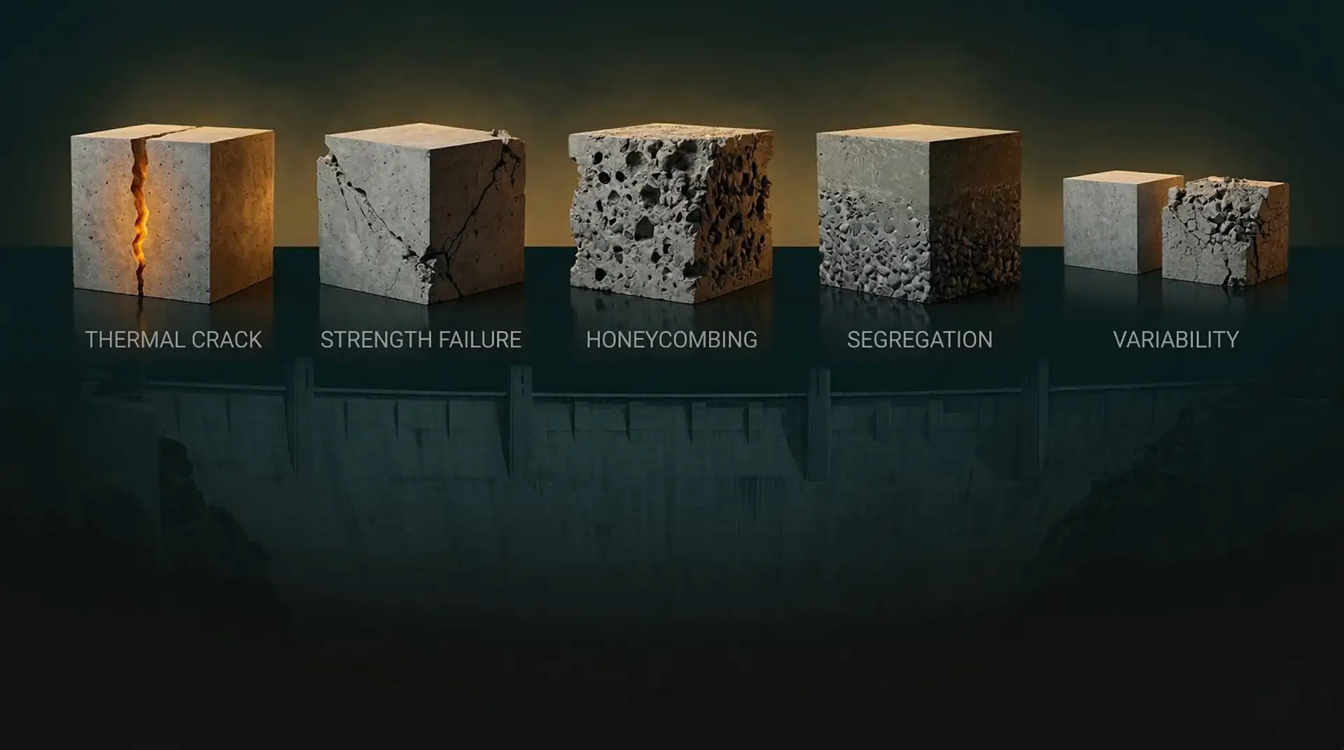 Five concrete quality failures that delay hydroelectric dam projects and how QA/QC prevents them
